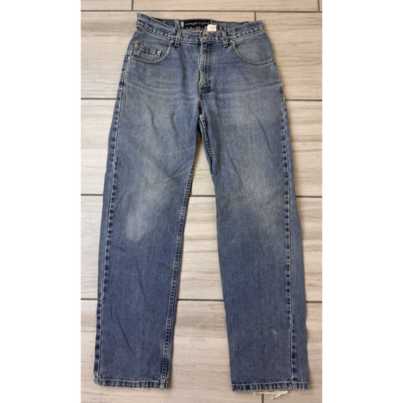 Levis silverTab Straight + Relaxed Vintage Denim Blue Jeans Men's 32x34 THRASHED - Picture 1 of 8
